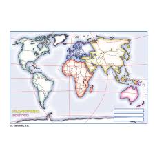 Lonely planet's guide to spain. Mapa Planisferio Politico Editorial Salvatella