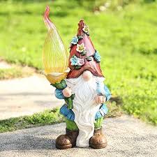 Ovewios Garden Gnome Statue Large