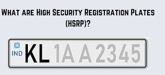 hsrp high security registration plates