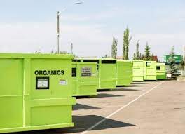 garbage organics and recycling town