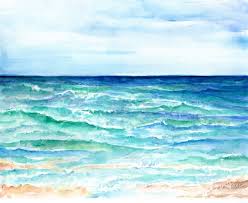 Beachside Original Watercolor Painting