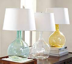 Eva Colored Glass Table Lamp Table