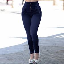 Women High Waisted Skinny Denim Jeans Stretch Slim Pants