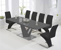 Dark Grey High Gloss Dining Table