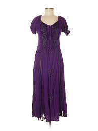 Details About Sakkas Women Purple Casual Dress Sm