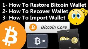 how to re bitcoin core wallet