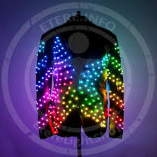Smart Led Light Up Video Screen Fashion Disco Jacket Costume Quot Star Quot Light Up Clothes Light Up Dresses Light Up Costumes