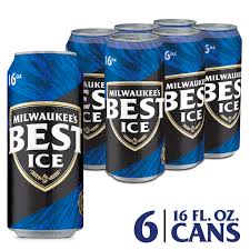 Milwaukees Best Ice Beer American Lager 6 Pack Beer 16