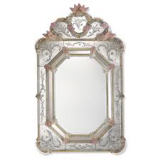 Gold And Pink Dafne Venetian Mirror