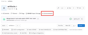 environments and deployments gitlab