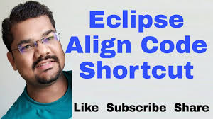 eclipse align code shortcut how to