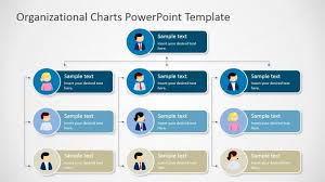 Four Levels Tree Organizational Chart For Powerpoint