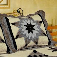 Lone Star Cotton Patchwork Quilt Bedding