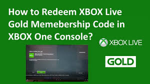 how to redeem xbox live gold