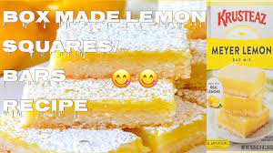 recipe krusteaz lemon bars boxmade