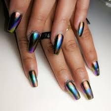 oil slick nails by nailsbykalee
