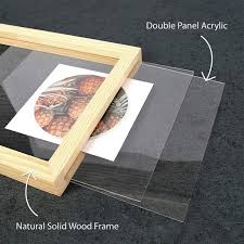 Floating Frame Natural Wooden Photo