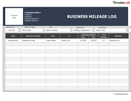 20 printable mileage log templates