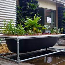 Using An Old Bathtub As A Container In