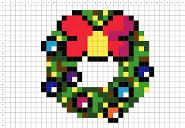 Les brico d elo pixel art noel pixel art dessin pixel from i.pinimg.com. Pixel Art Noel Facile