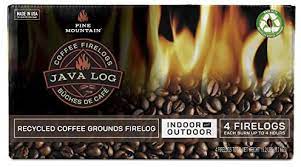 Check spelling or type a new query. Amazon Com Pine Mountain Indoor Pine Mountain Java Recycled Coffee Grounds Hour Time 4 Logs 4152501471 Long Burning Firelog For Campfire Fireplace Fire Pit Indoor Outdoor Use Brown 4 Count
