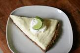 key lime pie with a gingersnap crust