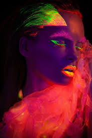 Image result for neon lights with people close up