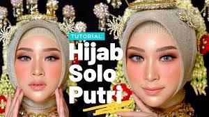 tutorial hijab pengantin solo putri