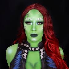 dark green paradise makeup aq face
