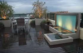 contemporary rooftop landscaping design