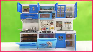 Đồ chơi nhà bếp nấu ăn ELSA ANNA, tủ bếp, tủ lạnh lò nướng shopkins 40 món  (Chim Xinh) - YouTube