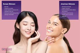 korean skin care and american skin care