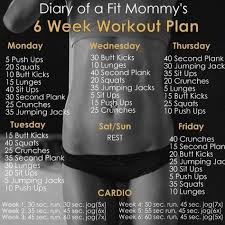 6 Week No Gym Home Workout Plan Diary
