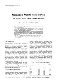 pdf corrite mullite refractories