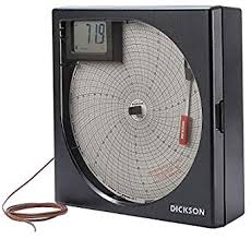 Dickson Kt802 Temperature Chart Recorder W Display Type K