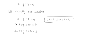 Linear Equation In Three Variables