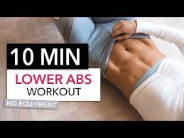 10 min lower ab workout no equipment