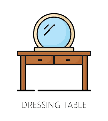 Dressing Table Furniture Icon For Home