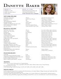 Based on the information contained. Actor Resume Format July 2021