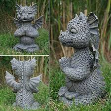 Little Dragon Meditated Statue