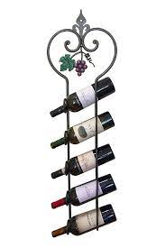 Wall Mounted Wine Rack 5 Bottles With