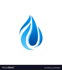 abstract water drop logo royalty free