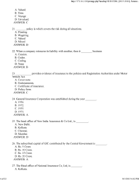 Practice for bba or mba exams using these mcq. Iii B Com Semester V Elective Principles Of Insurance 502u1 Multiple Choice Questions Pdf Free Download