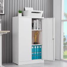 urtr white folding file cabinet with 2