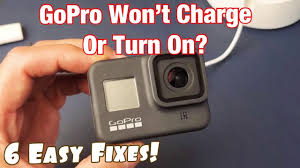 your gopro won t turn on or charge 7