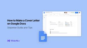 cover letter on google docs
