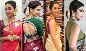 Here all you need to achieve this style is making a simple bun well. Simple And Elegant Pattu Saree Hairstyles Best Hairstyles For Silk Sarees
