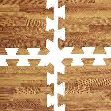 wood pattern eva floor mat 60 60cm yoga