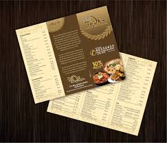 Menu Design For Delhi Tadka Indian Restaurant Australia