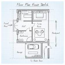 Floor Plan House Sketch Vector